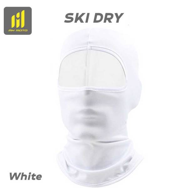 Ski Dry Balaclava White -MH Moto