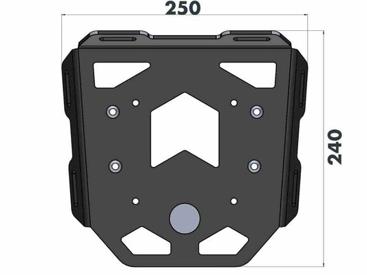 Soft Luggage Rear Mini Rack Ducati Desert X - Hepco Becker - 6607638 01 01 - Riders Junction