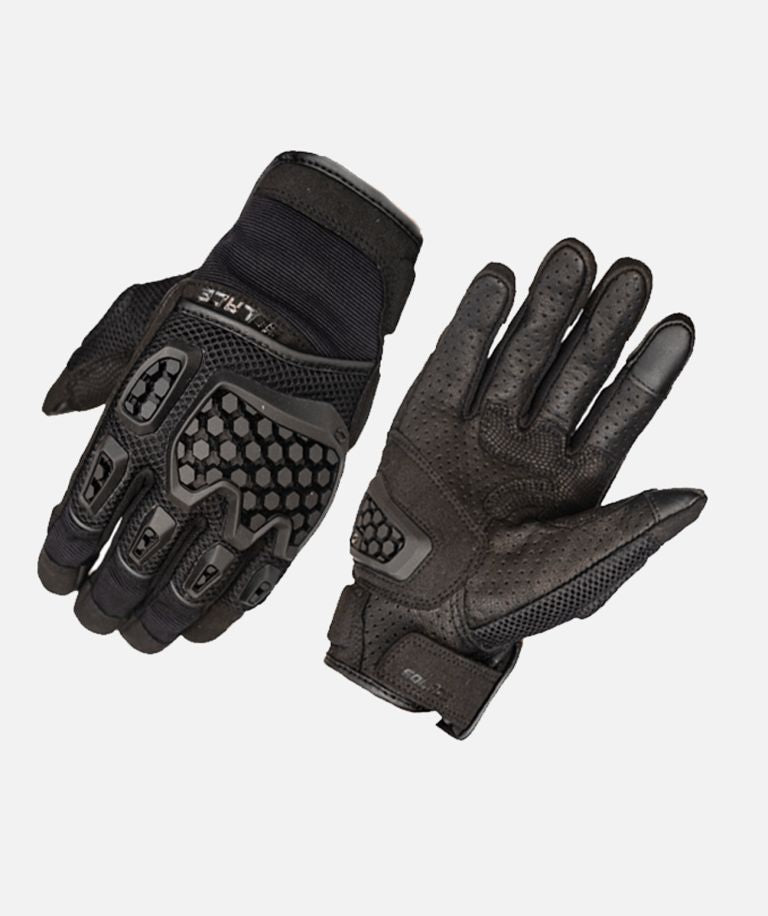 Solace AirX DualSport Riding Gloves ( BLACK ) - Riders Junction