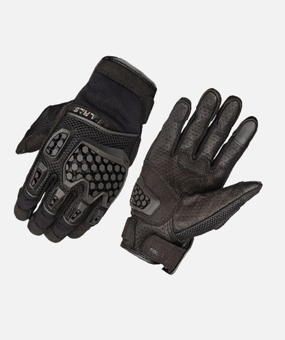 Solace AirX DualSport Riding Gloves ( BLACK ) - Riders Junction