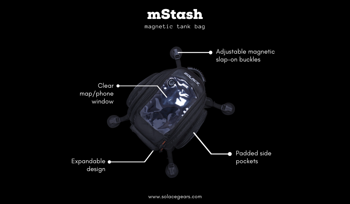 Solace MSTASH Magnetic Tank Bag