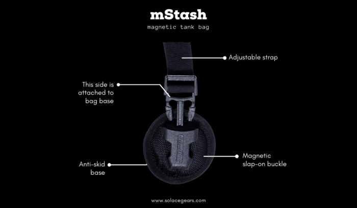Solace MSTASH Magnetic Tank Bag