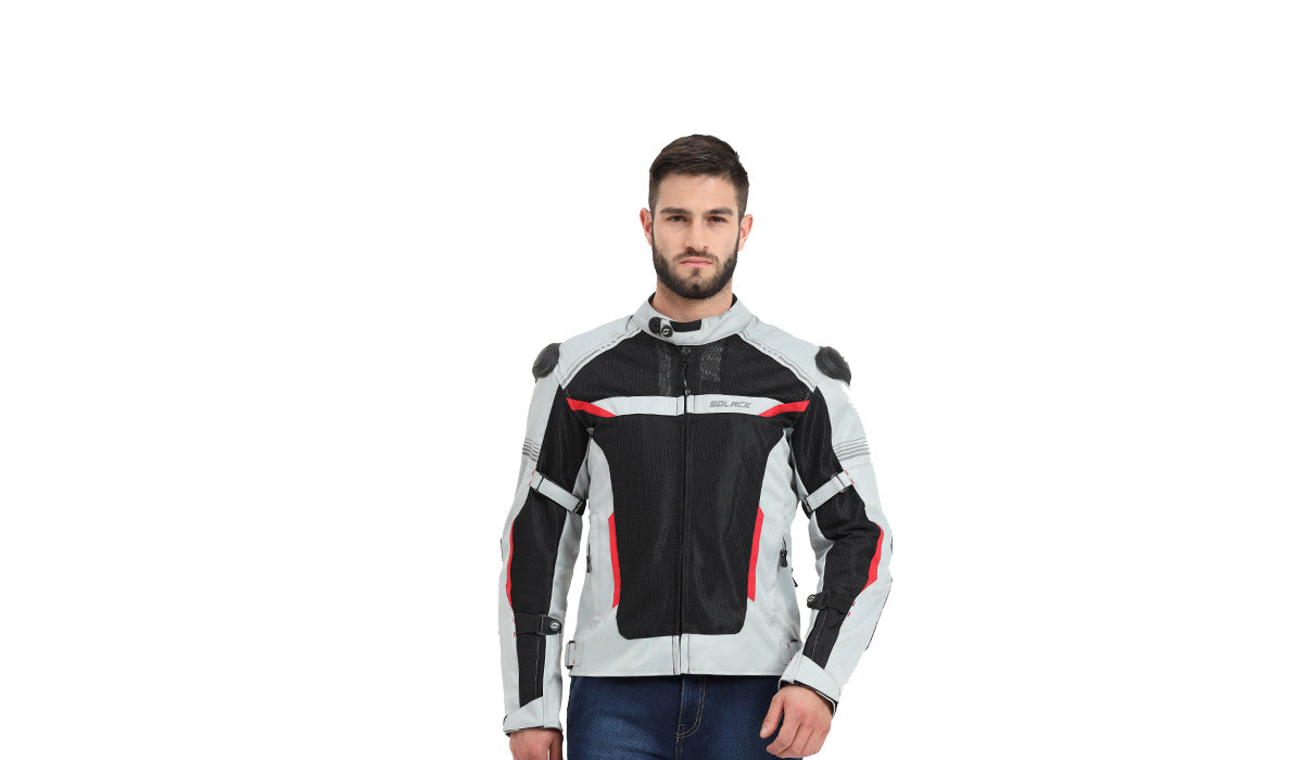 Solace Ramble Riding Jacket (Grey-Red)