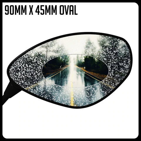 Speedo Angels Universal Water Repellent / Anti Fog Wing Mirror Protector 90MM X 45MM Oval