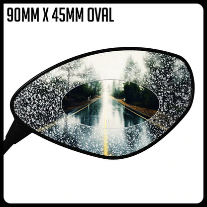 Speedo Angels Universal Water Repellent / Anti Fog Wing Mirror Protector 90MM X 45MM Oval