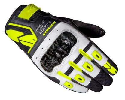 Spidi G Carbon Gloves - Black Fluo Yellow