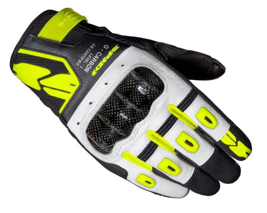 Spidi G Carbon Gloves - Black Fluo Yellow