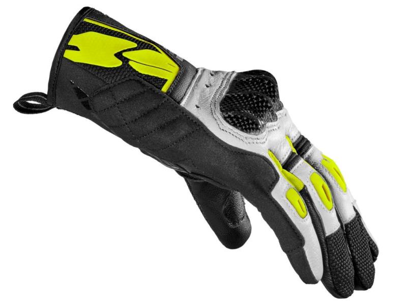 Spidi G Carbon Gloves - Black Fluo Yellow