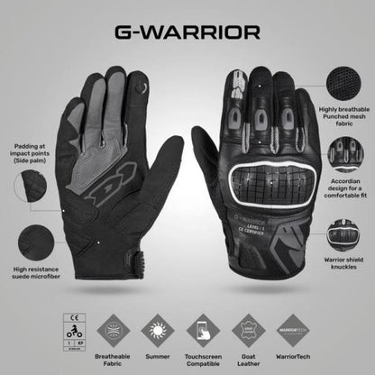 Spidi G-Warrior Gloves - Black