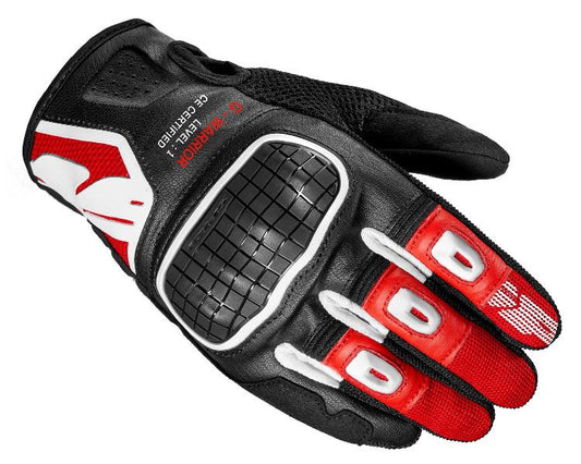 Spidi G-Warrior Gloves - Black Red