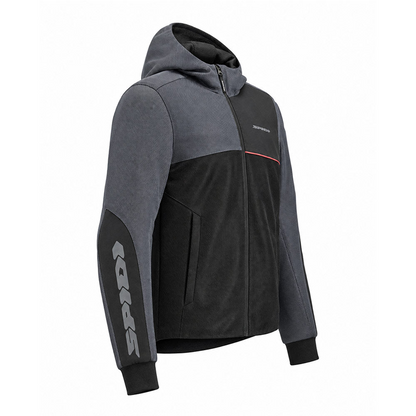 Spidi Hoodie Net Ultra-Breathable Riding Jacket (Black/Grey)
