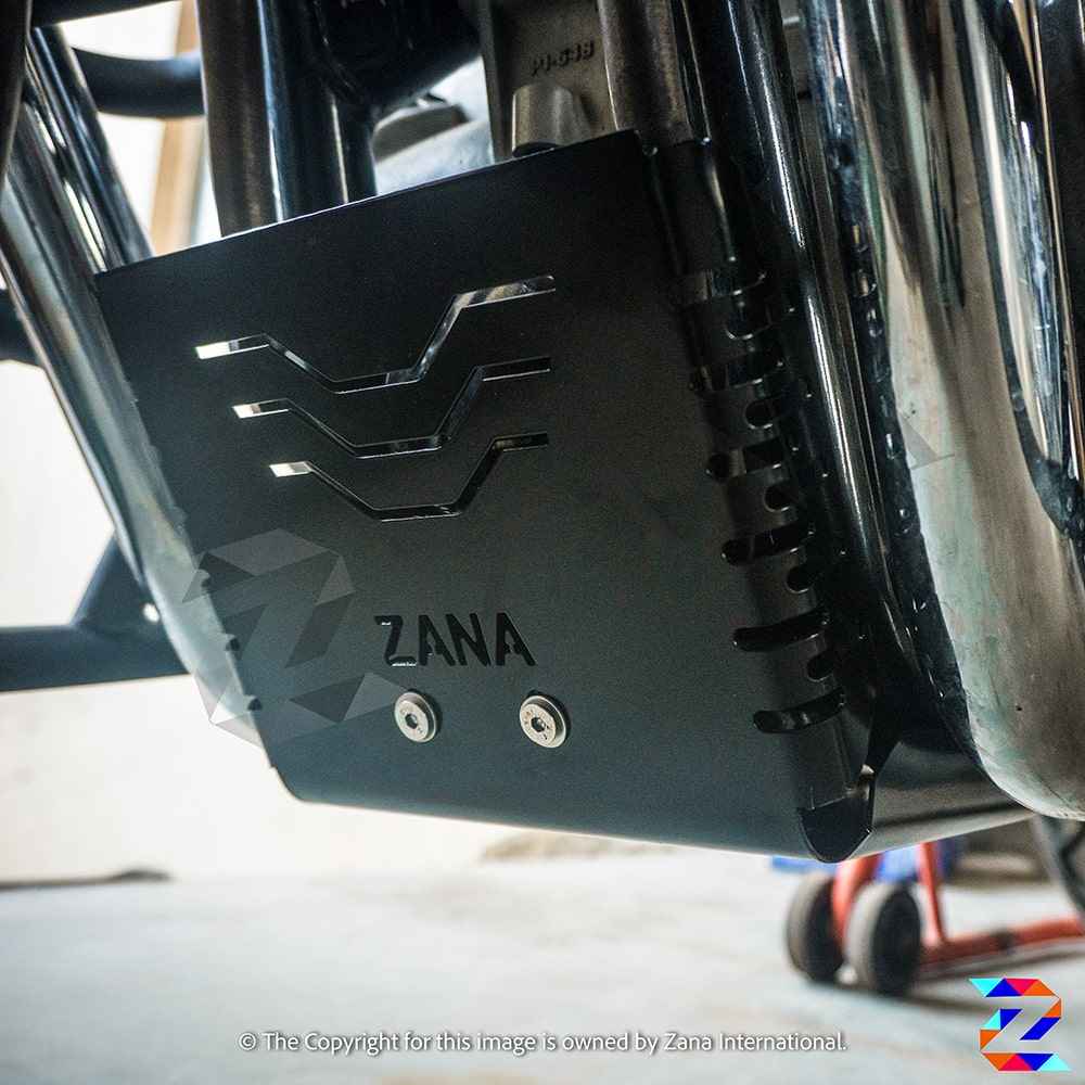 ZANA Sporty SS Bash Plate All Black for GT/Interceptor 650 - ZI-8090