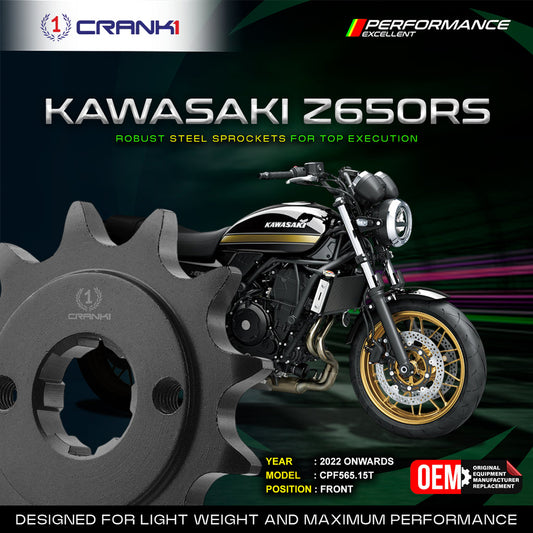 Sprocket For Kawasaki Z650RS (2022 Onwards) - Front - CPF565.15T - CRANK1