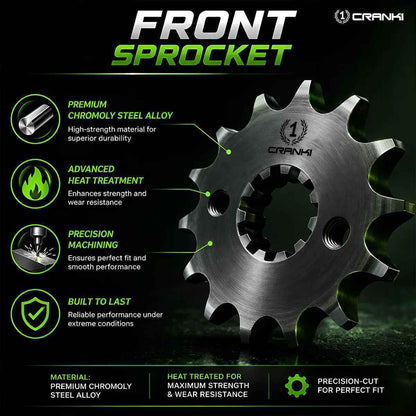 Sprocket For Kawasaki W800 Cafe (2019 Onwards) - Front - CPF565.15T - CRANK1