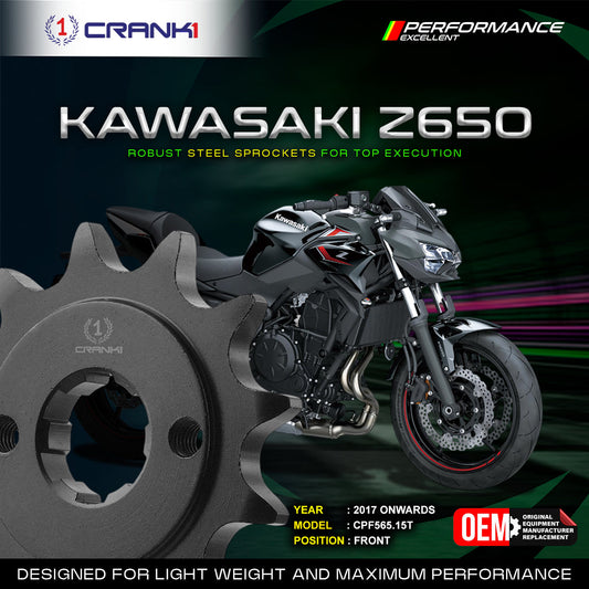 Sprocket For Kawasaki Z650 (2017 Onwards) - Front - CPF565.15T