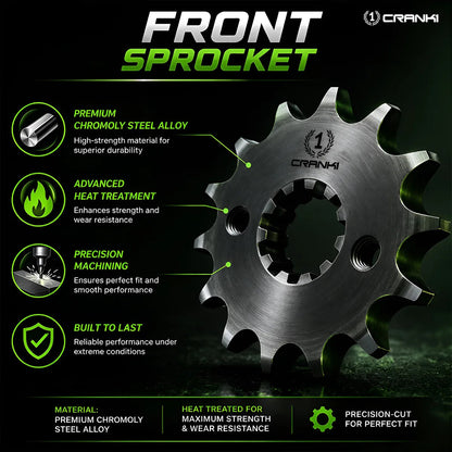 Sprocket For Kawasaki W800 Street (2019 Onwards) - Front - CPF565.15T - CRANK1