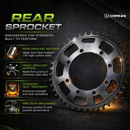Sprocket For BMW S 1000 RR (2016-2018) - Rear - CPR7.45T - CRANK1