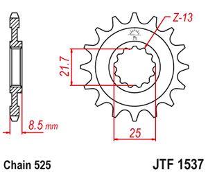 Sprockets Front (1537 - 15t) - JT - JTF1537.15 - Riders Junction