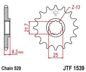 Sprockets Front (579 - 17t) - JT - JTF579.17