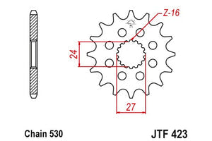 Sprockets Front (423 - 18t) - JT - JTF423.18