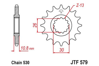 Sprockets Front (579 - 17t) - JT - JTF579.17