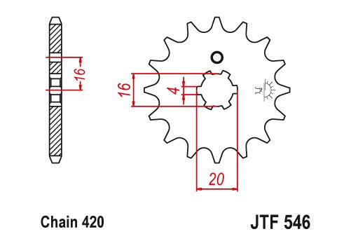Sprockets Front (Jtf546-14t) - JT - JTF546.14
