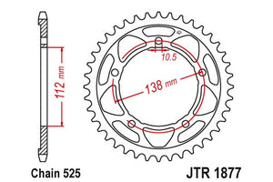 Sprockets Rear (1877 - 41t) - JT - JTR1877.41