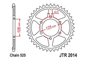 Sprockets Rear (2014 - 42t) - JT - JTR2014.42