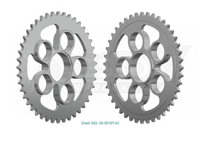 Sprockets Rear (32167-43t) - Esjot - 50-32167-43 - Riders Junction