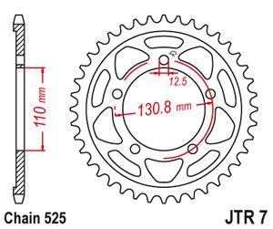 Sprockets Rear (7 - 45t) - JT - JTR7.45