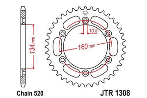 Sprockets Rear (Jtr1308 - 40t) - JT - JTR1308.40 - Riders Junction