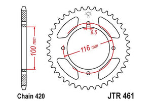 Sprockets Rear (Jtr461- 51t) - JT - JTR461.51 - Riders Junction