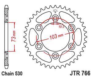 Sprockets Rear (Jtr766.43) - JT - JTR766.43