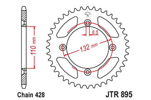 Sprockets Rear (Jtr895- 49t) - JT - JTR895.49 - Riders Junction