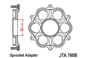 Sprockets Spares - Adaptor (760b) - JT - JTA760B