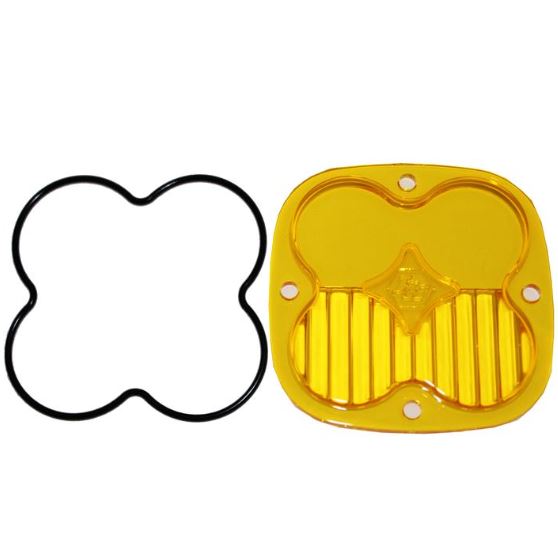 Squadron Light Pod Replacement Lens Kit Universal - Driving Combo -Amber - Baja Designs - 668413