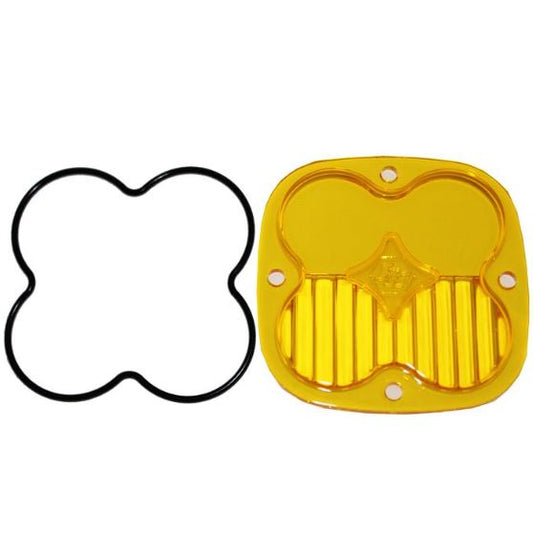 Squadron Light Pod Replacement Lens Kit Universal - Driving Combo -Amber - Baja Designs - 668413