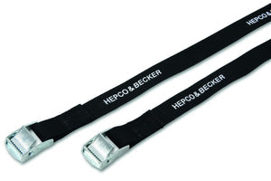 Straps 1.8M with Metal Buckle Pair Black - Hepco Becker - 740012