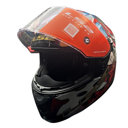 LS2 FF320 Stream Evo Ninja Red Blue D-ring Helmet - Riders Junction