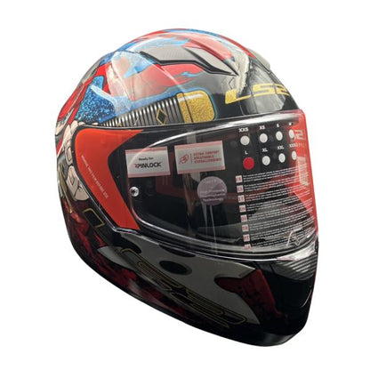LS2 FF320 Stream Evo Ninja Red Blue D-ring Helmet - Riders Junction