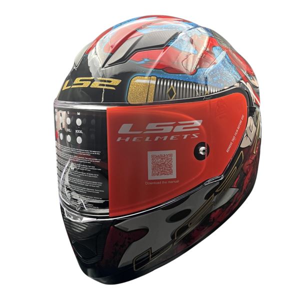 LS2 Helmets Stream Evo Ninja Red Blue D-ring - FF320