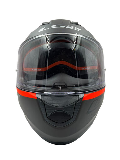 LS2 FF320 Stream Evo Viator  Matt Black 7c Red D-ring Helmet - Riders Junction