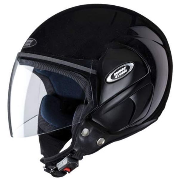 Studds Cub Open Face Helmet Black