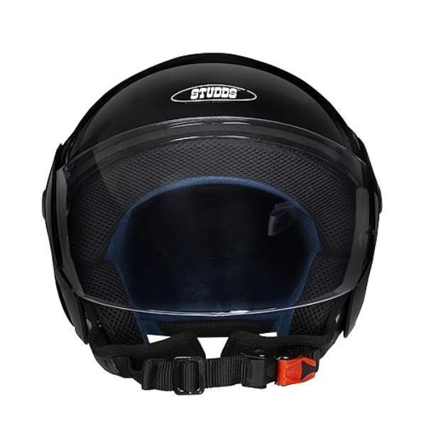 Studds Cub Open Face Helmet Black