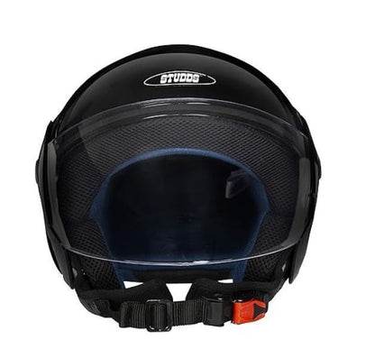 Studds Cub Open Face Helmet Black