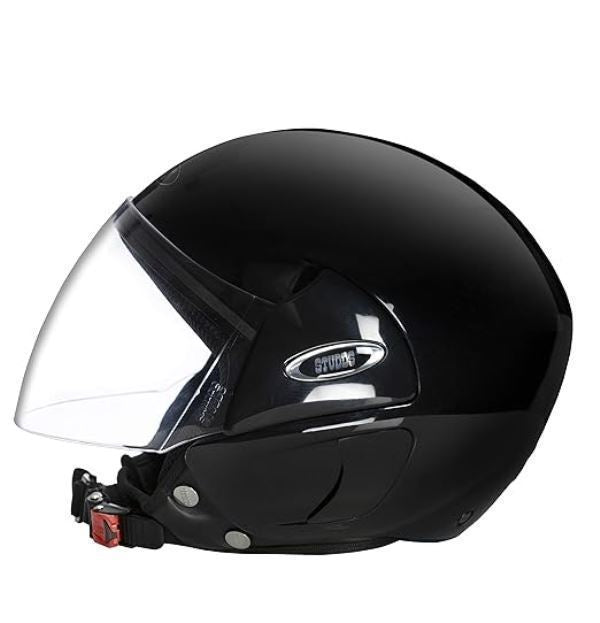 Studds Cub Open Face Helmet Black