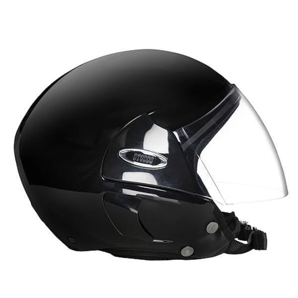 Studds Cub Open Face Helmet Black