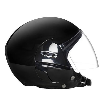 Studds Cub Open Face Helmet Black