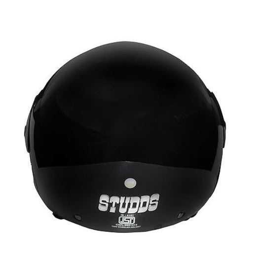 Studds Cub Open Face Helmet Black