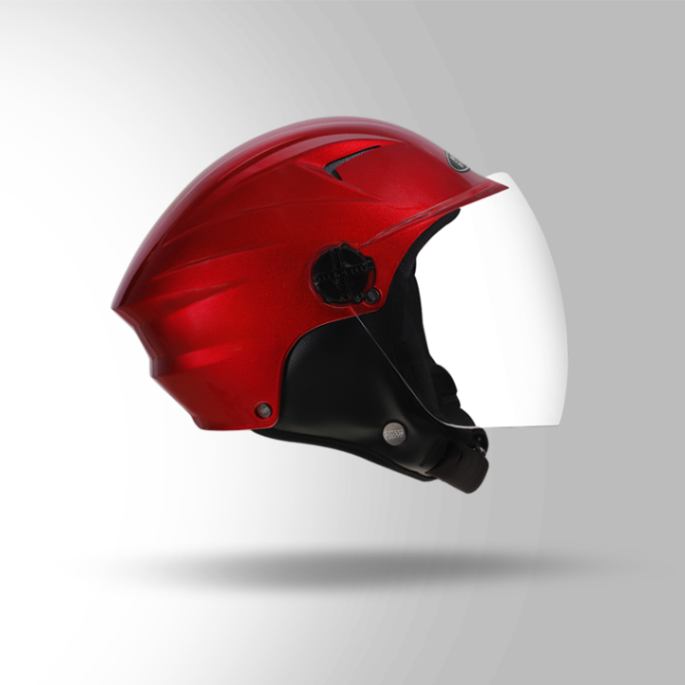 Studds Dame Bicycle Helmet - Open Face Helmets - Cherry Red